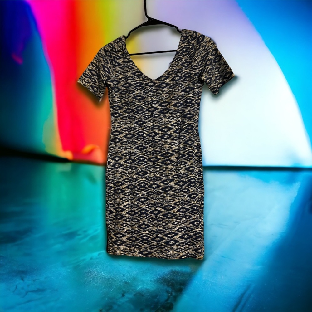 M Divided Summer Dress Above The Knee Cotton/Poly Casual